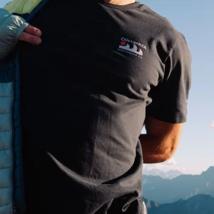 T-shirt à manches courtes Columbia Explorers Canyon™ Back (Noir/Pics/Vagues)
