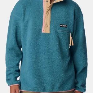 Columbia Helvetia Half Snap Fleece (Cloudburst / Canoe / Salmon Rose)
