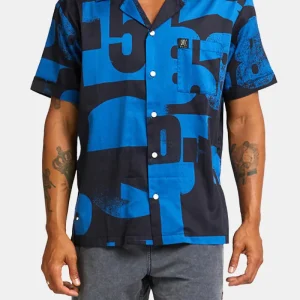 Chemise à manches courtes deus arithmétique (bleu)