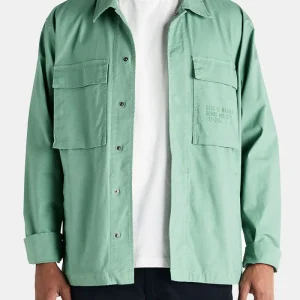 Shirt de surf deus Tommy Poplin (Green de schiste)