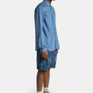 Edwin Gangis Short Roma Denim (Bleu Horizon)