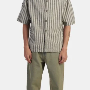 Chemise à manches courtes Edwin Saga (noir / blanc)