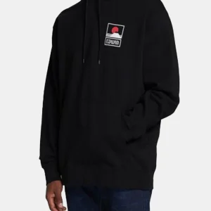 Edwin Sunset sur le sweat à capuche Mount Fuji (noir)