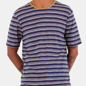 T-shirt multi-mutripe folk (Navy Mix)