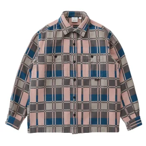 Gramicci Flannel Anthony Shirt Chemise - Blush Check Blue