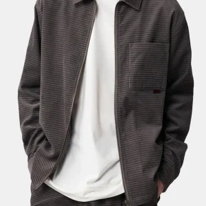 Gramicci Grid Cord Zip Shirt (Gris)