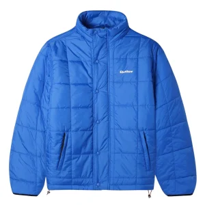 BUTTER GRID PUFFER JACKET Royal Blue