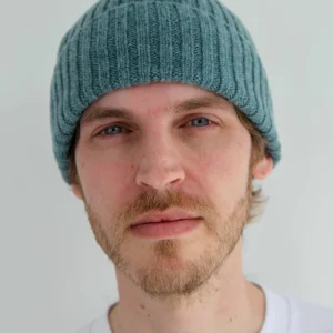 Bonnet de pêcheur en laine d'agneau super-douce Half Dozen (Caspian Green)