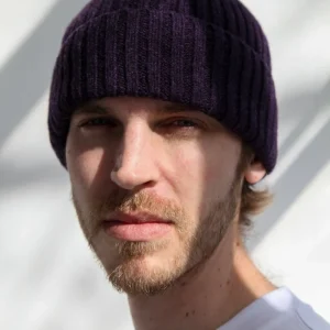 Bonnet de pêcheur en laine d'agneau super-douce Half Dozen (Elderberry Purple)