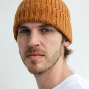 Bonnet de pêcheur en laine d'agneau super-douce Half Dozen (Orange Gazelle)