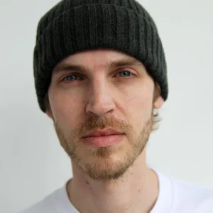 Bonnet de pêcheur en laine d'agneau super-douce Half Dozen (vert algue)