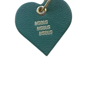 BISOUS SKATEBOARDS KEYCHAIN COEUR Forest Green