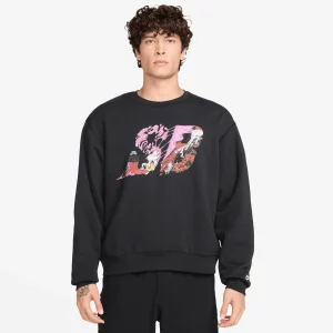 Nike Sb Fleece Po Crew Ssnl Gfx - Black / White