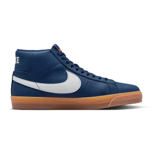 Nike Sb Zoom Blazer Mid Iso Navy / White Navy Gum Light Brown