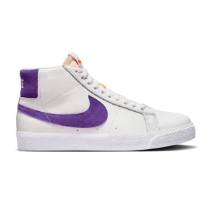 Nike Sb Zoom Blazer Mid Iso White / Court Purple / White Gum Light Brown