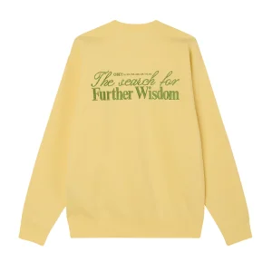 Obey Further Wisdom Crew Sweatshirt - Pale Banana