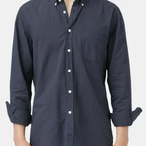 Chemise de flanelle de flanelle portugaise (marine)