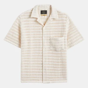 La flanelle portugaise a conduit du tricot (ECRU)