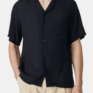 Chemise cobra modale de flanelle portugaise (noir)