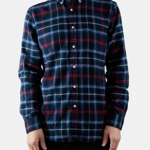 Chemise à carreaux en flanelle portugaise Pop Up ESP (Bleu / Blanc / Rouge)