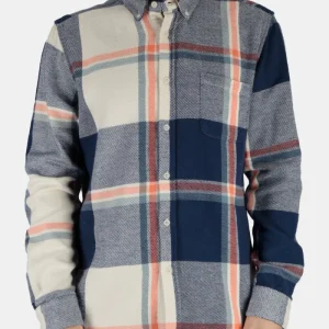 Ruban de flanelle portugais ESP BD Shirt (blanc / bleu)