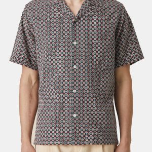 Chemise de carreaux de flanelle portugais (vert / orange)