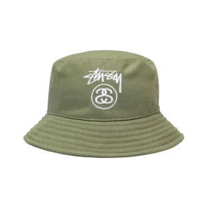 Stussy Stock Lock Deep Bucket Hat Olive 1321175 Oliv