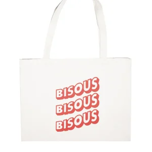 BISOUS SKATEBOARD TOTE BAG SONICS Natural