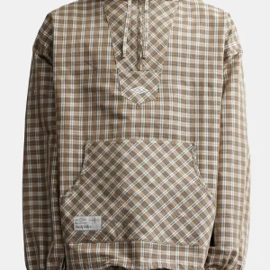 Umbro Masked Hood Plaid Shirt (beige brun)