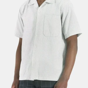 Universal Works Delos Camp Shirt (gris clair)