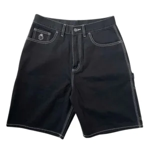 NONSENSE SHORT YETI Denim Black ( White Stitching )